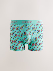 Yellow/ Red/Purple Animal Conversational Print - Boksarice z A-sprednjim delom - Slika 4 iz 9