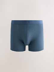 Blue/Grey/ Ecru 10 pack Cotton Rich Trunk Boxers - Image 3 of 14