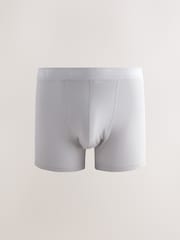Blue/Grey/ Ecru 10 pack Cotton Rich Trunk Boxers - Image 6 of 14