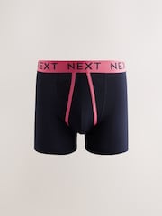 Navy Colour Pop Spot Stripe 10 pack A-Front Boxers - Image 11 of 14