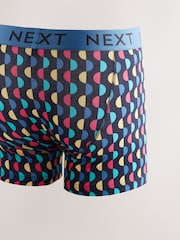 Navy Colour Pop Spot Stripe 10 pack A-Front Boxers - Image 12 of 14