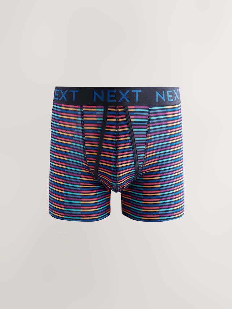Navy Colour Pop Spot Stripe - Zestaw 10 sztuk - Bokserki z przodem w kształcie litery A - Image 3 of 14