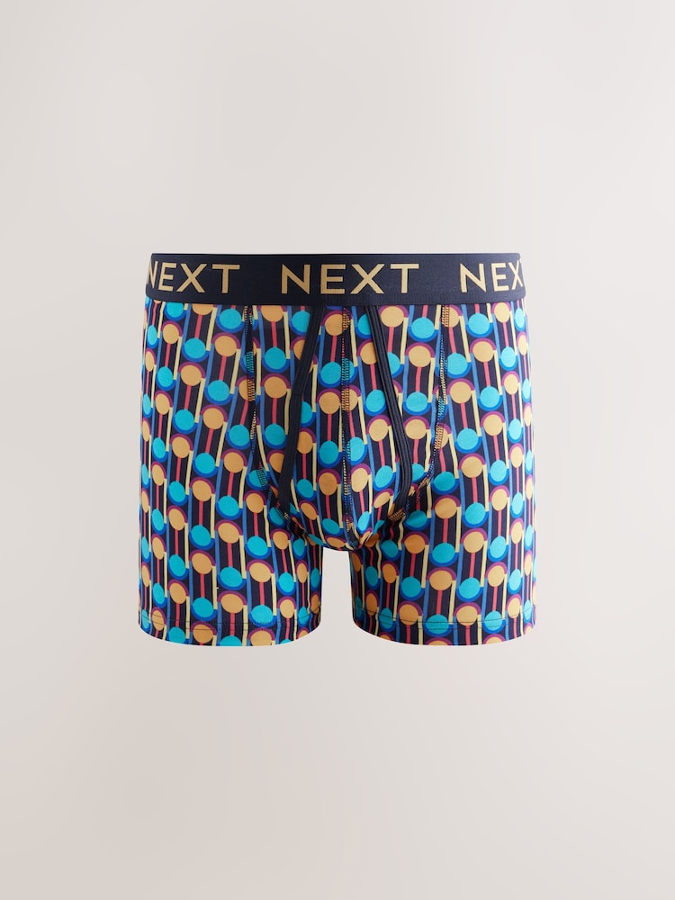Navy Colour Pop Spot Stripe - Zestaw 10 sztuk - Bokserki z przodem w kształcie litery A - Image 4 of 14