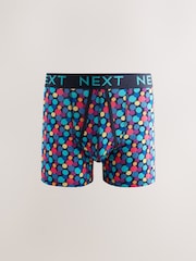 Navy Colour Pop Spot Stripe 10 pack A-Front Boxers - Image 5 of 14