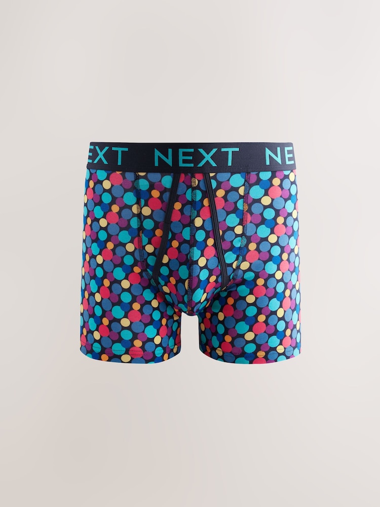 Navy Colour Pop Spot Stripe - Zestaw 10 sztuk - Bokserki z przodem w kształcie litery A - Image 5 of 14