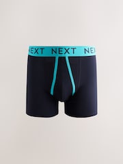 Navy Colour Pop Spot Stripe 10 pack A-Front Boxers - Image 9 of 14