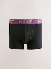 Black Rich Marl Waitsband 10 pack A-Front Boxers - Image 11 of 14