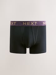 Black Rich Marl Waitsband 10 pack A-Front Boxers - Image 3 of 14