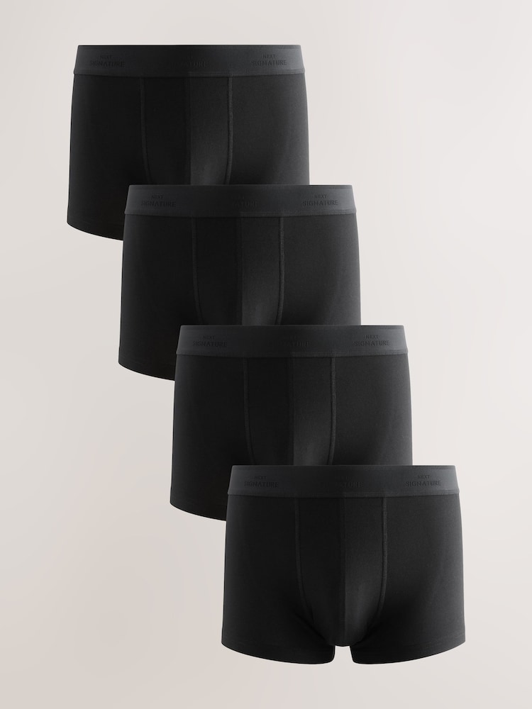 Black Modal Motionflex Signature Hipster Boxers - Image 1 of 8 Black Modal Motionflex Signature Hipster Boxers - Image 1 of 8