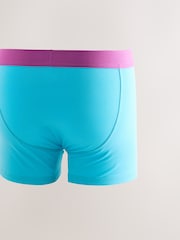 Bright Blue/ Orange Animal Print 5 Pack Trunks Boxers - Image 7 of 9