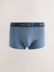 Pink/ Blue/ Green Navy Textured Waistband 10 pack Cotton Rich Blend Hipsters Boxers - Image 10 of 14