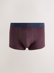Pink/ Blue/ Green Navy Textured Waistband 10 pack Cotton Rich Blend Hipsters Boxers - Image 11 of 14