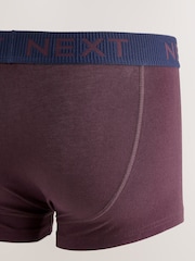 Pink/ Blue/ Green Navy Textured Waistband 10 pack Cotton Rich Blend Hipsters Boxers - Image 12 of 14