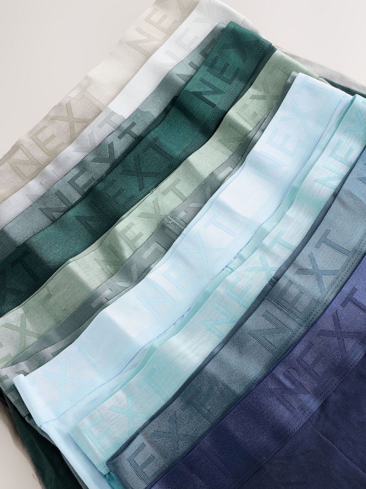 Blue/Green/Grey Rich Trunk Boxers 10 Pack - Image 14 of 14 Blue/Green/Grey Rich Trunk Boxers 10 Pack - Image 14 of 14
