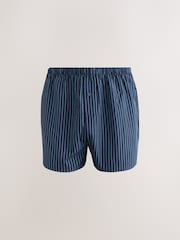 Navy Mixed Pattern - Pacote 8 - Boxers de tecido puro - Imagem 7 de 13