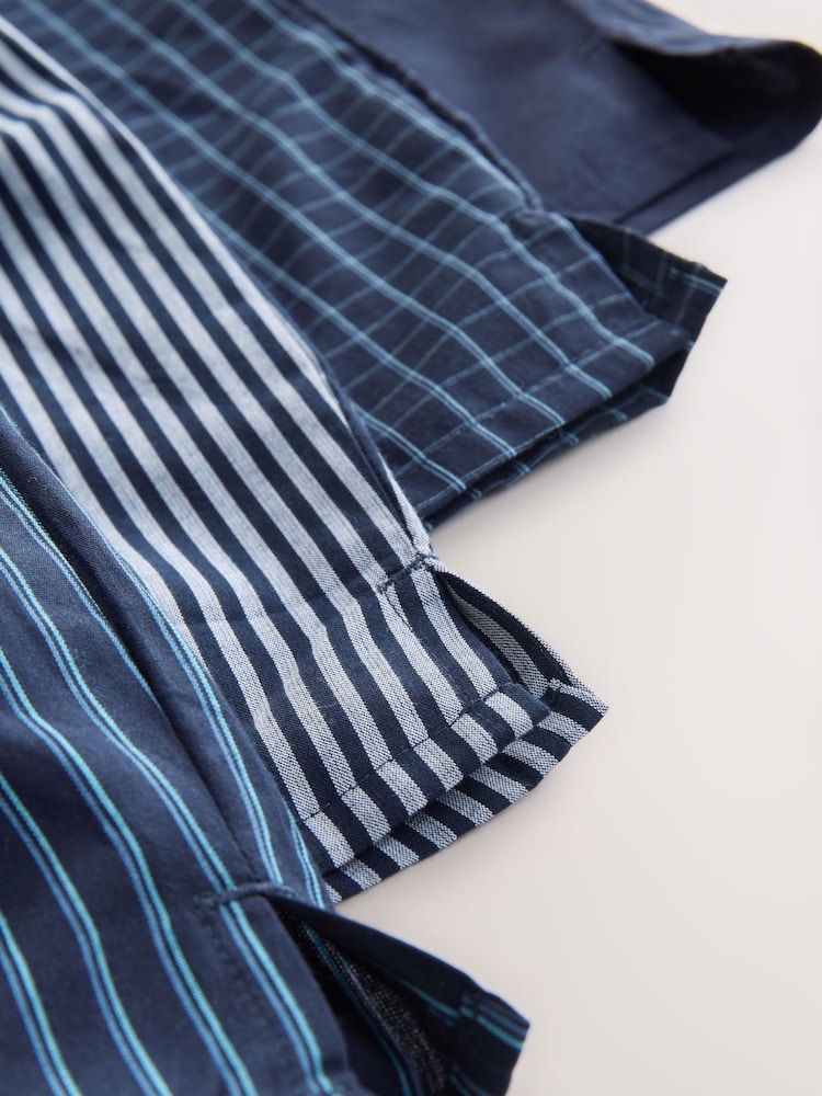 Dəniz Qarışıq Naxış - Toxunmuş Təmiz Boxers - 9şəkildən 9 şəkil