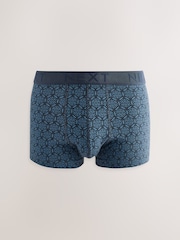 Blue Geometric Pattern 5 Pack Hipster Boxers 5 Pack - Image 6 of 8