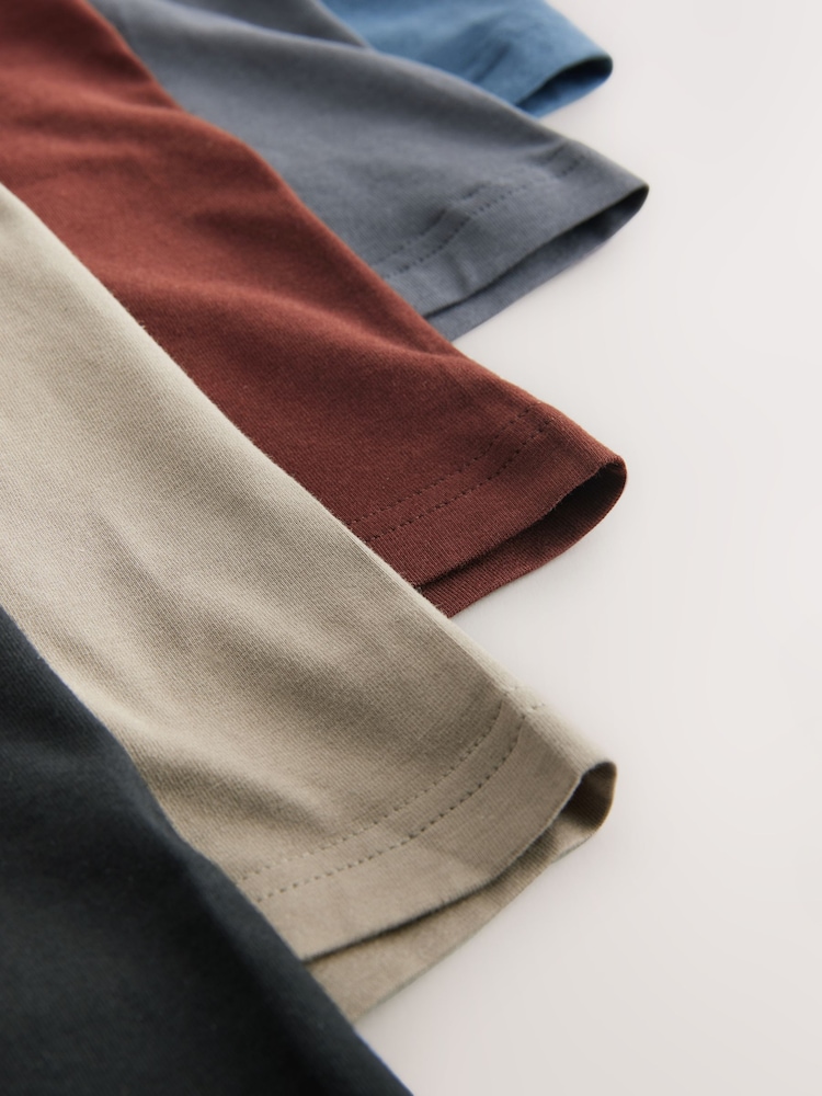 Blue/ Grey/ Ecru/ Red/ Black 5 Pack A-Front Boxers - Image 9 of 9 Blue/ Grey/ Ecru/ Red/ Black 5 Pack A-Front Boxers - Image 9 of 9