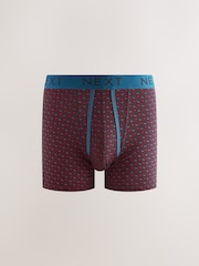 Navy/Burgundy Spot Stripe A-Front Boxers - Image 2 of 9