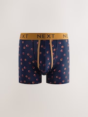 Navy/Burgundy Spot Stripe A-Front Boxers - Image 5 of 9