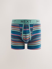 Navy/Burgundy Spot Stripe A-Front Boxers - Image 6 of 9