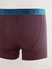 Navy/Burgundy Spot Stripe A-Front Boxers - Image 7 of 9