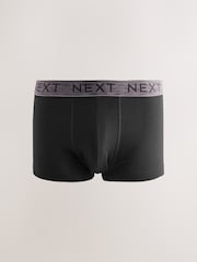 Black Marl Waistband Trunks Boxers 5 Pack - Image 2 of 9