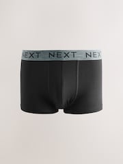 Black Marl Waistband Trunks Boxers 5 Pack - Image 3 of 9
