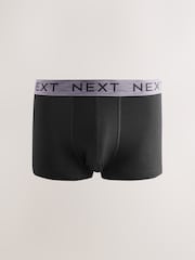Black Marl Waistband Trunks Boxers 5 Pack - Image 5 of 9