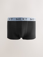 Black Marl Waistband Trunks Boxers 5 Pack - Image 6 of 9