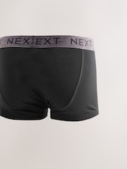 Black Marl Waistband Trunks Boxers 5 Pack - Image 7 of 9