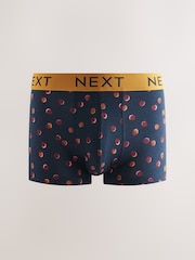 Navy/ Burgundy Red Spot Stripe 8 pack Hipster Boxers 5 Pack - Image 7 of 11