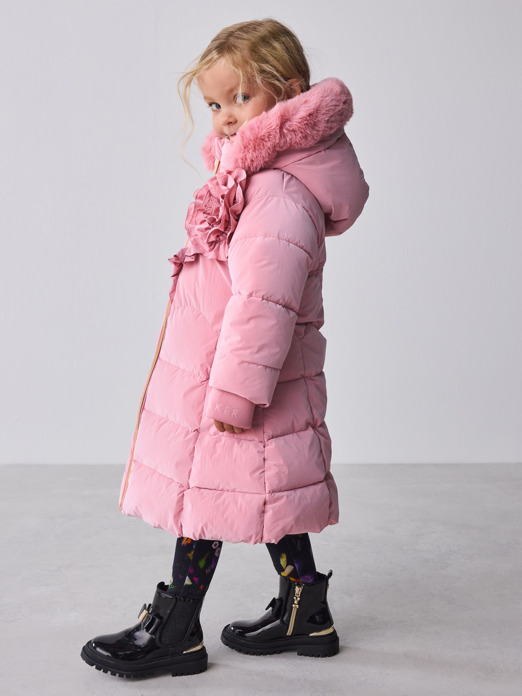 テッドベイカー　ケープコート Buy Baker by Ted Baker Pink Shower Resistant Corsage Skirted