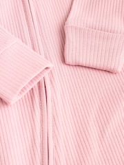 Pink 5 Pack Baby Two Way Zip Sleepsuits (0-2yrs) - Image 14 of 14