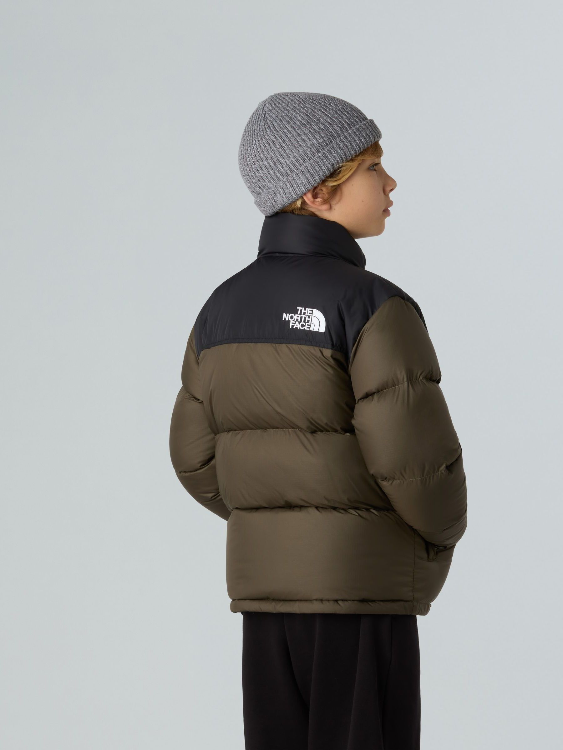 Buy The North Face Green 1996 Retro Nuptse Teen Puffer Jacket from