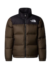 The North Face Green 1996 Retro Nuptse Teen Puffer Jacket - Image 4 of 5