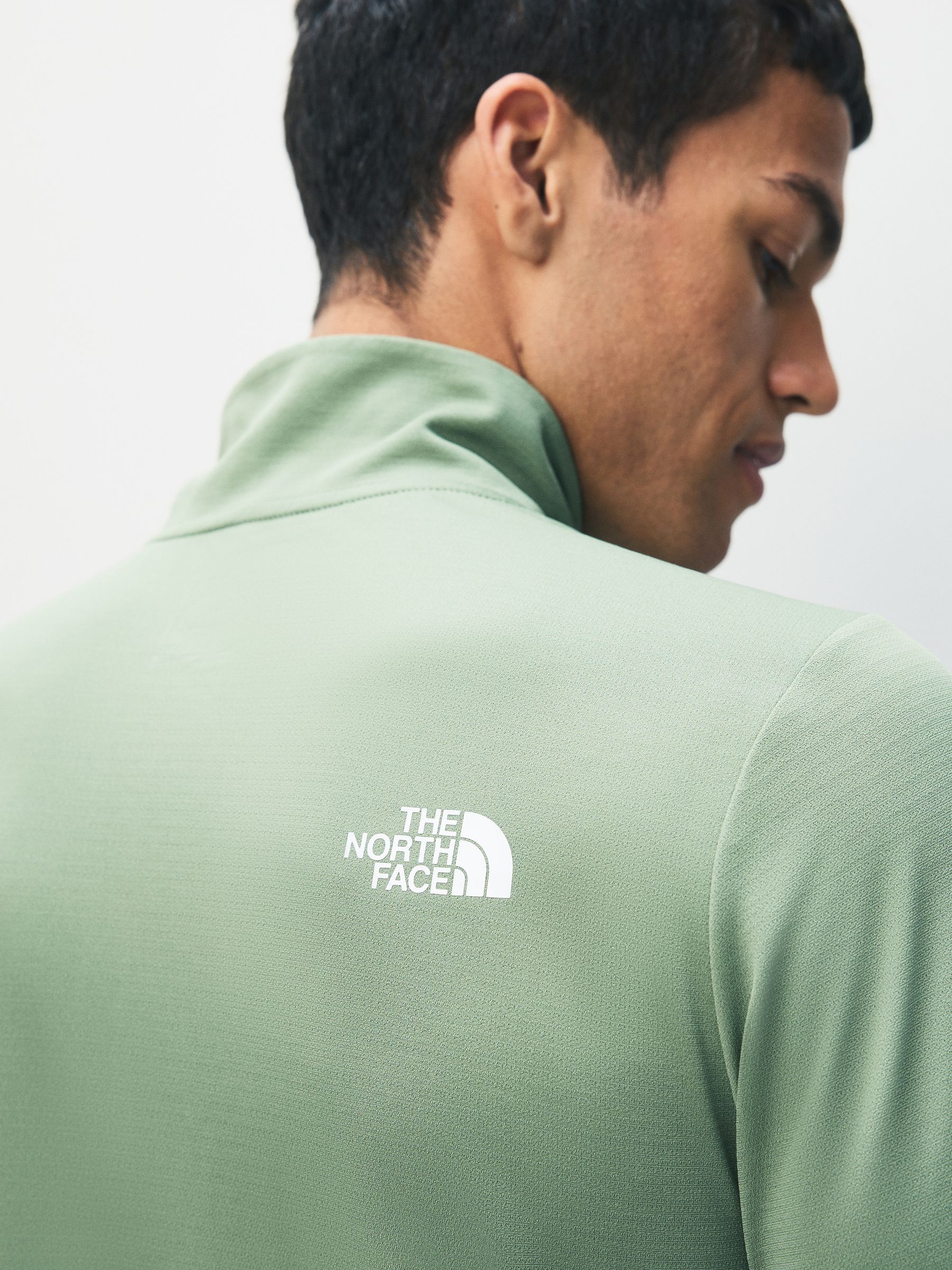 Buy The North Face Green 24/7 Quarter Zip Long Sleeve Tech Top