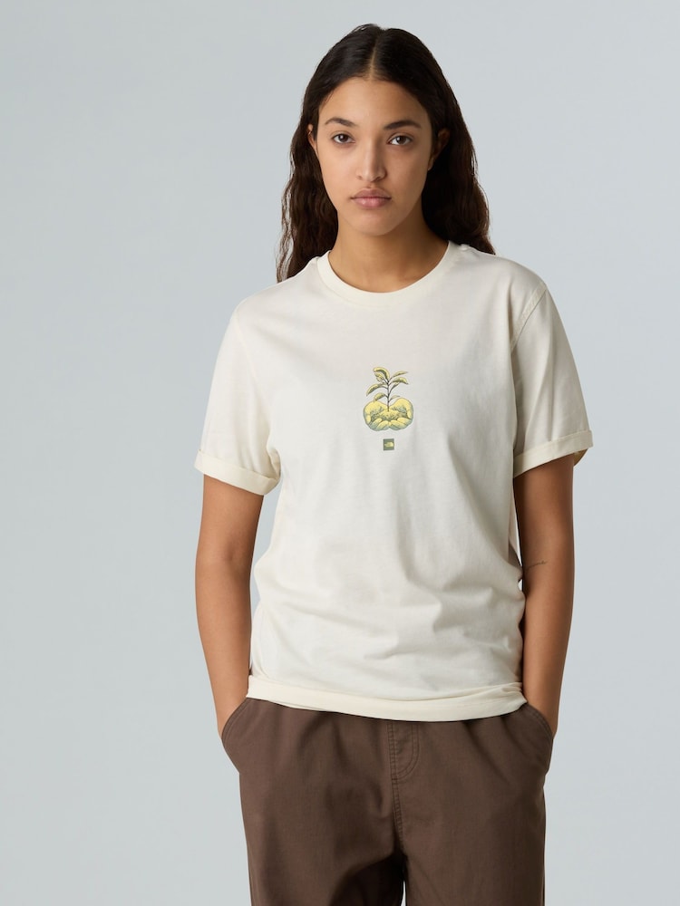 The North Face White Relaxed W Connect Graphic Print T-Shirt - Image 1 of 5 The North Face White Relaxed W Connect Graphic Print T-Shirt - Image 1 of 5