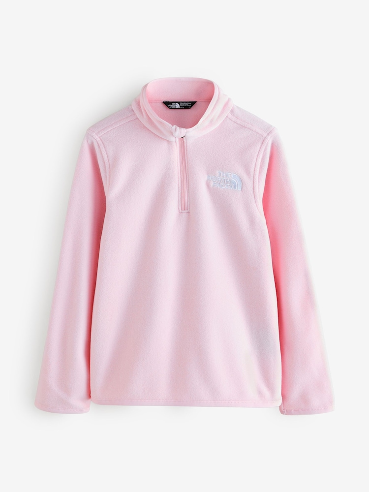 The North Face Pink Glacier Teen 1/4 Zip Pullover Fleece - Image 1 of 1 The North Face Pink Glacier Teen 1/4 Zip Pullover Fleece - Image 1 of 1