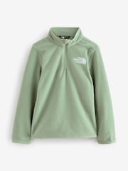 The North Face Green Glacier Teen 1/4 Zip Pullover Fleece - Image 1 of 1