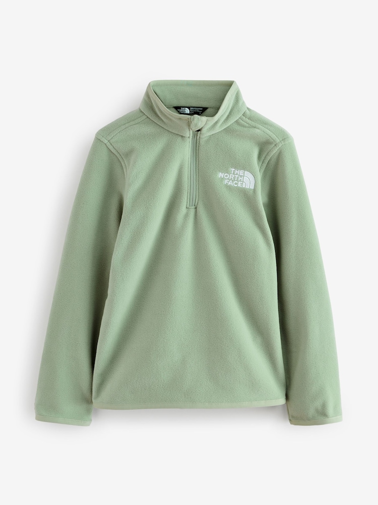 The North Face Green Glacier Teen 1/4 Zip Pullover Fleece - Image 1 of 1 The North Face Green Glacier Teen 1/4 Zip Pullover Fleece - Image 1 of 1