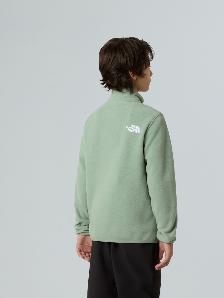 The North Face Green Glacier Teen Quarter Zip Pullover Fleece - Image 3 of 3
