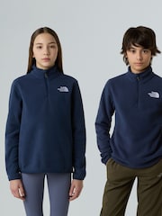 The North Face Blue Glacier Teen Quarter  Zip Fleece - Image 3 of 3