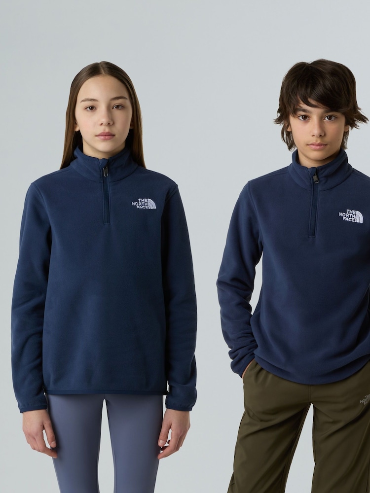The North Face Blue Glacier Teen Quarter  Zip Fleece - Image 3 of 3