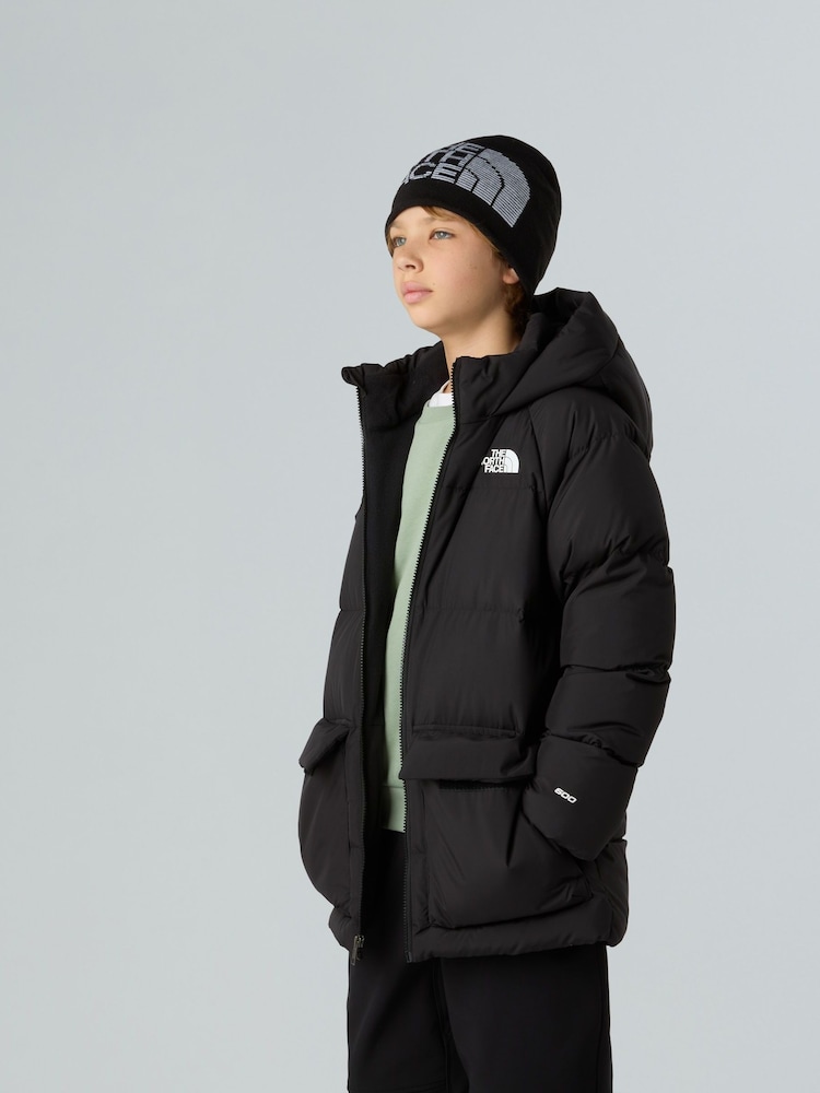 The North Face Black North Down Fleece Lined Teen Short Paka Jacket - Image 1 of 5