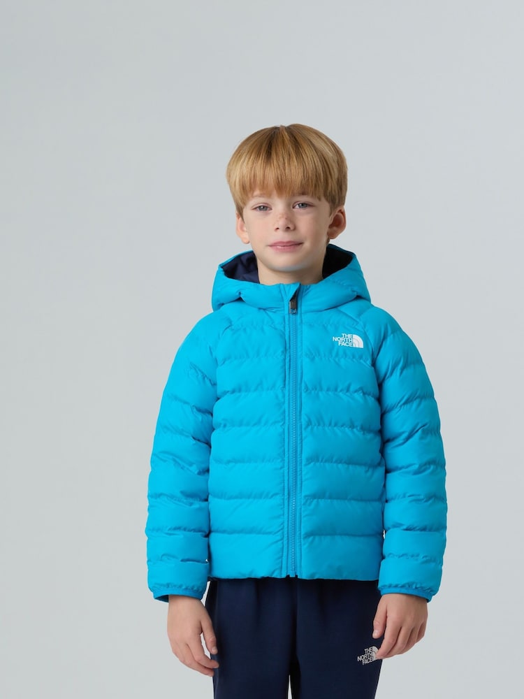 The North Face Blue Reversible Perrito Hooded Jacket - Image 1 of 8