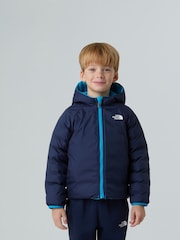 The North Face Blue Reversible Perrito Hooded Jacket - Image 3 of 8