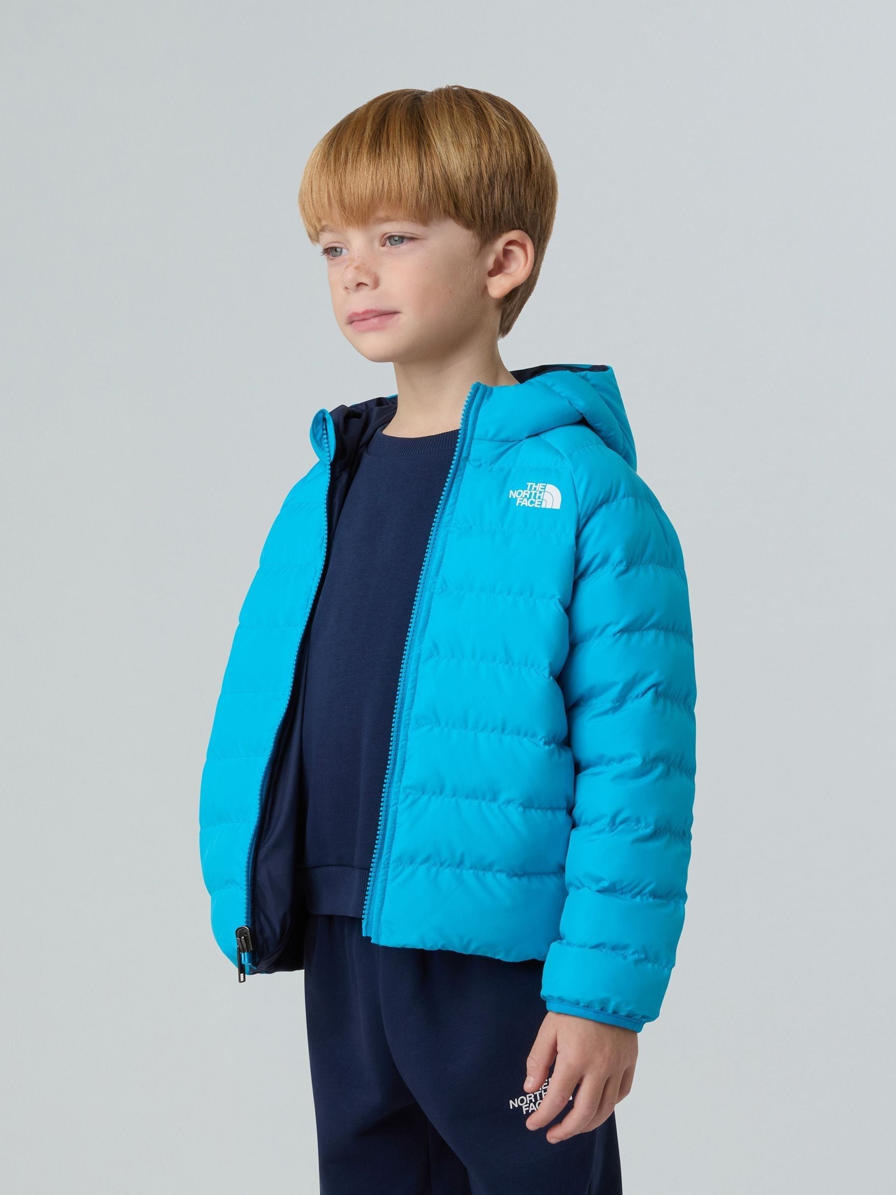 Next：日本 ブルー - The North Face リバーシブル Perrito フード付き