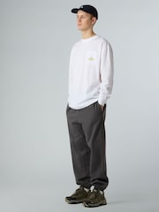 The North Face White Expedition Long Sleeve Oversized T-Shirt - Image 3 of 5
