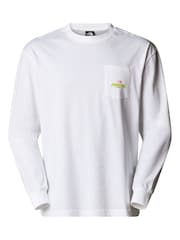 The North Face White Expedition Long Sleeve Oversized T-Shirt - Image 4 of 5